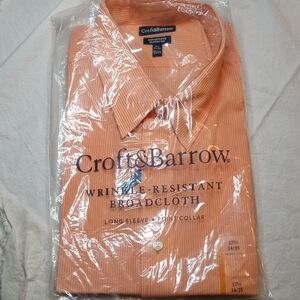Croft & Barrow Men's Orange Long Sleeve Shirt
